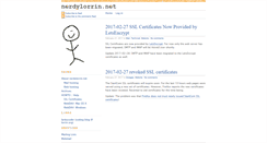 Desktop Screenshot of nerdylorrin.net